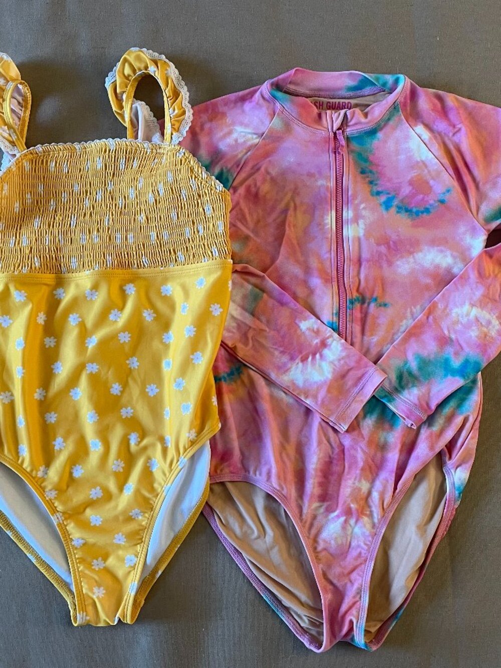 Girls Swimsuits Size 14-16 Bundle‎ Rash Guard UPF 50+ Summer Vacation
